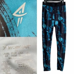 Work out blue leggings